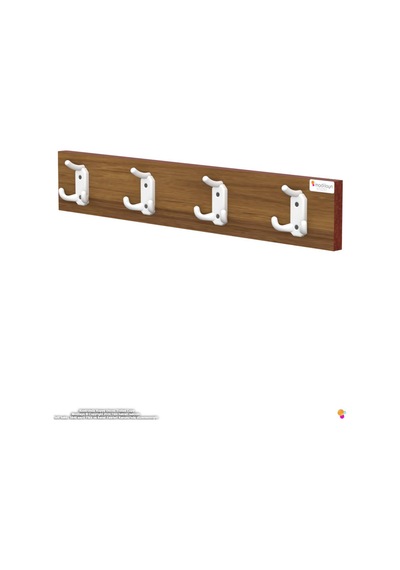 Arı 12 Kancalı Hol Askısı 3'lü Set 61,4x9,6 Cm - Şık Tasarım, Çok Amaçlı Düzenleyici Ve Yer Tasarrufu Kahverengi