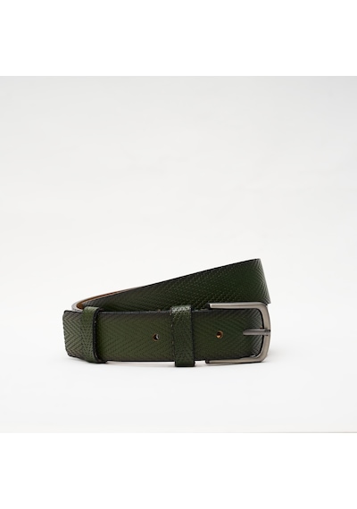 Yeşil Erkek Gr-040-138 Grande Klasik Kemer Genişlik 4 Cm