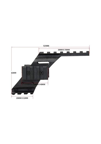 İçin Polimer Naylon Fener, Lazer Üst Ray 22mm
