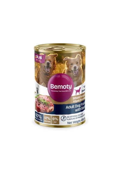 Bemoty Karışık Lezzetler Kuzu - Biftekli Yetişkin Köpek Konservesi 6 x 415 G