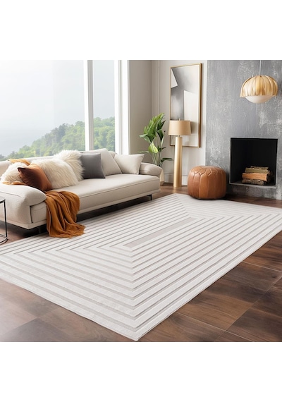 Modern Krem Renkli 3-d Desenli Bohem Salon Mutfak Mekan Teras Balkon Oda Ve Çocuk Halısı Oymalı Halı Krem