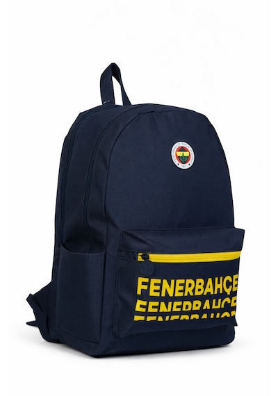 Fenerium Fenerbahçe Lisanslı Lacivert Üç Bölmeli Sırt Çantası - Su İtici Kumaşlı Laptop Bölmeli Çanta