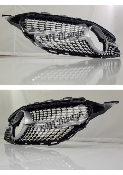 Mercedes C Serisi W205 2015-2018 Makyajsız Diamond Krom Ön-panjur