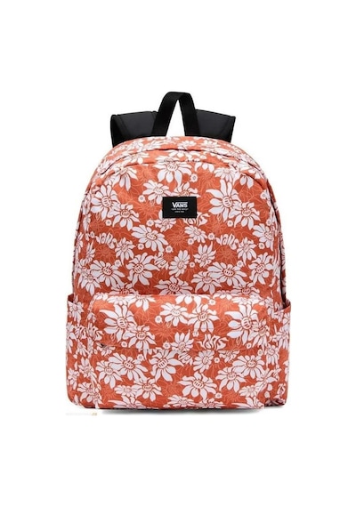 Vans Old Skool 22l Sırt Çantası Çiçekli Turuncu