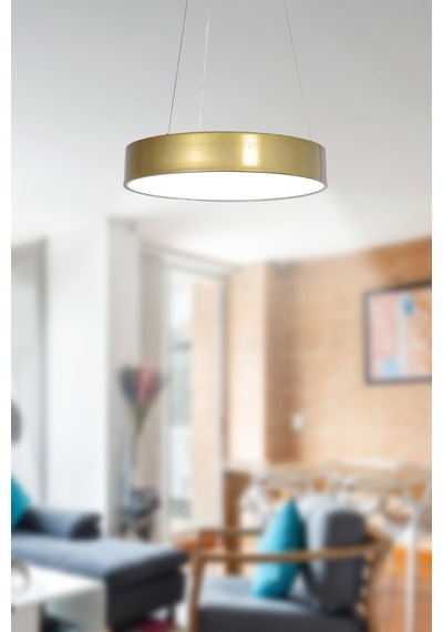 Dakota Modern Panel Ledli Salon Oturma Odası Yatak Odası Mutfak Eskitme Renk Led Avize Beyaz Işık Eskitme Eskitme