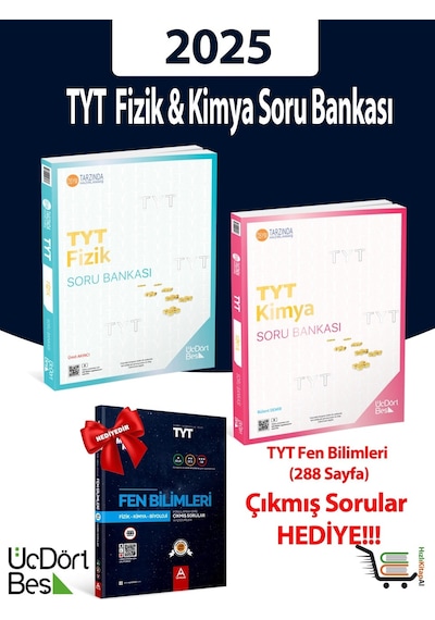 345-2025 Model Tyt Fizik-kimya Soru Bankası Çıkmış Sorular Hediyeli