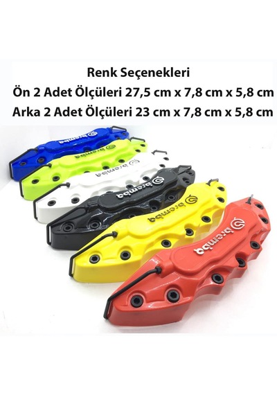 Brembo Kaliper Kapağı 4 Parça Ön Arka Set Renk Belirtin Lütfen