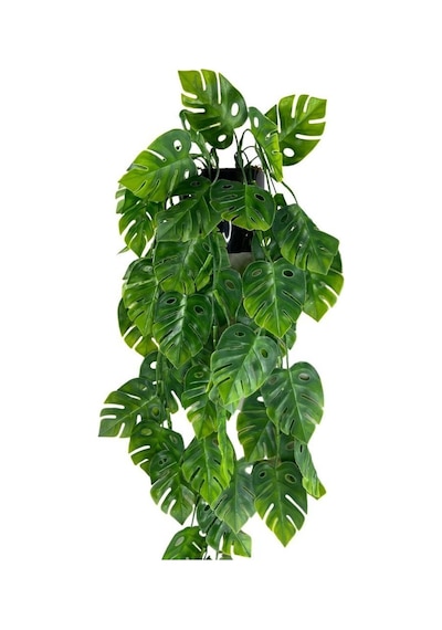 Yapay Çiçek Saksıda Sarkan Monstera Deve Tabanı Yapay Sarmaşık Pa