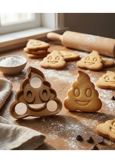 3lü Emoji Figürlü Kurabiye Kalıbı Hamur Kesici Mizah Temalı Şeker Ve Oyun Hamuru İçin Tek Parça Kalıp Diğer