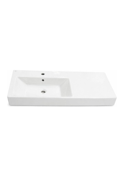 Ideal Standard - Plain Soldan Hazneli Dolap Uyumlu Lavabo Beyaz 100 Cm - Z258501-