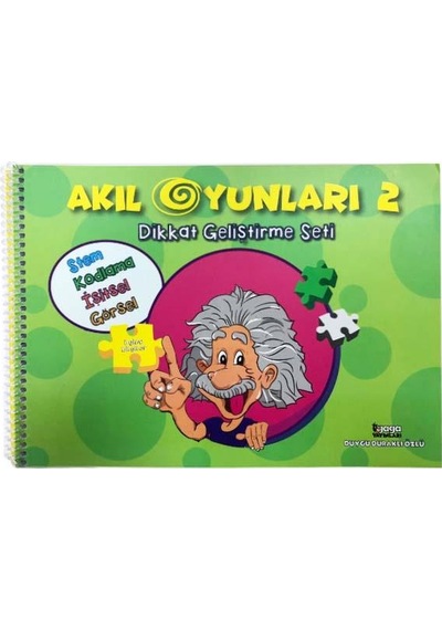 Akıl Oyunları Dikkat Geliştirme Seti - 3 Kitap Takım - Duygu Duraklı Özlü - Gaga Yayınları
