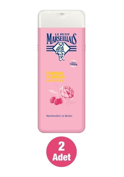 Le Petit Marseillais Frambuaz ve Şakayık Banyo ve Duş Jeli 2 x 400 ML