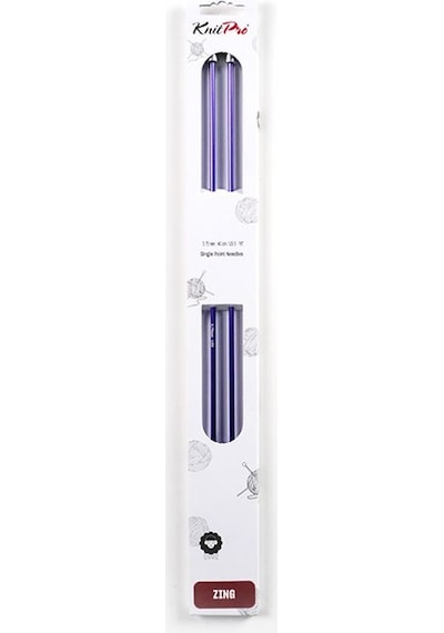 Knitpro Zing Single Pointed Needles 40 Cm 3.75mm El Örgü Şişi Misinasız Şiş 47328