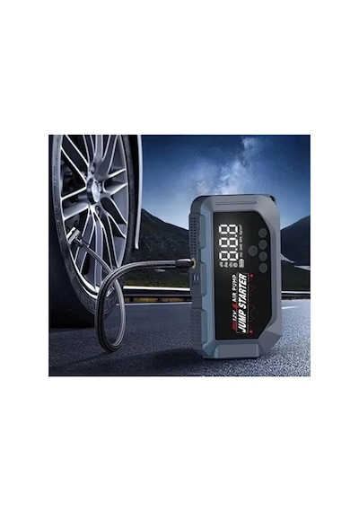 Magicool Vtn-605 Şarjlı 12.000 Mah Taşınabilir Çantalı Araç Akü Şarj Takviyeli Işıklı Hava Kompresörü