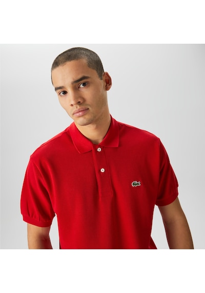 Lacoste Erkek Klasik Pike Kumaş Polo T-shirt Kırmızı