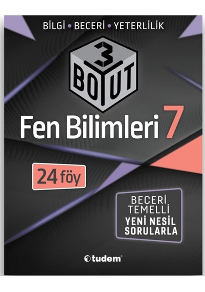 7. Sınıf 3 Boyut Fen Bilimleri Tudem Yayınları