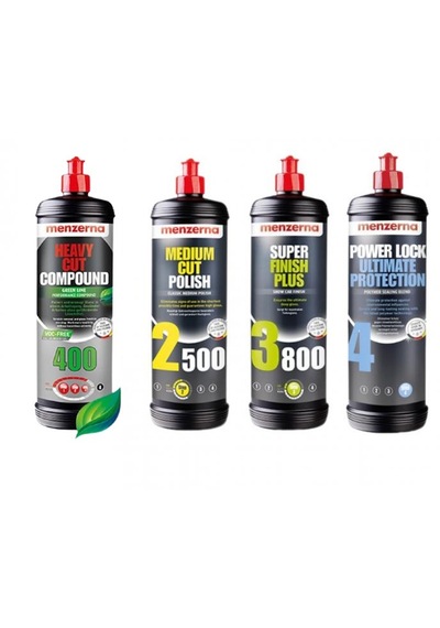 Menzerna 400 Green-2500-3800-power Lock 4 Lü Set 1lt
