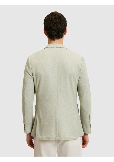 Cacharel Mint Slim Fit Mikro Desen Mono Yaka Ceket Mınt