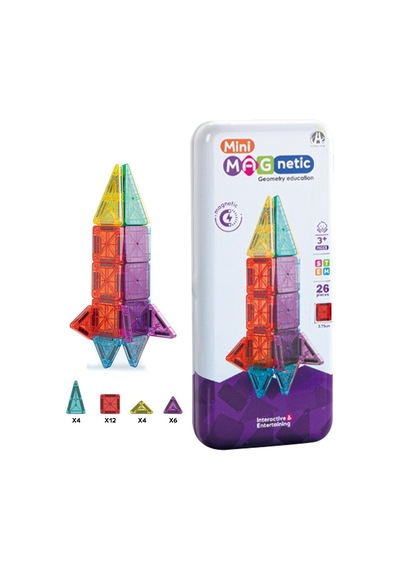 Mini Seyahat Tipi Metal Kutulu 26 Parça Magnet Oyun Seti Ce Belgeli