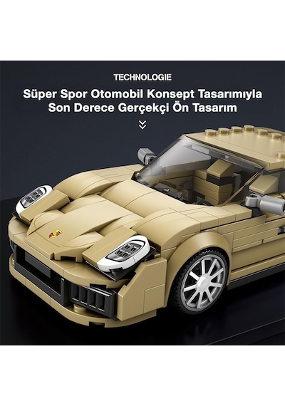 Reobrix Creator 821 Porsche Panamera Spor Araba Yaratıcı Yapı Blok Seti Building Blocks - 324 Parça