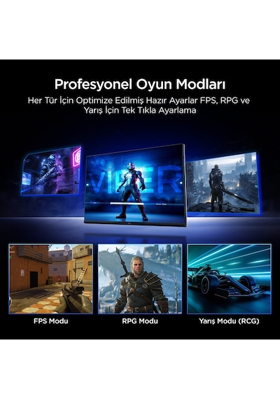 Tcl 27g64 27 İnç Qhd Mini Led Oyuncu Monitörü, 180 Hz, 1 Ms Gtg, Hdr600, Freesync