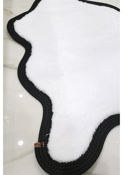 Buççin Online Mağaza Kaymaz Taban Puffy Post Model Peluş Ultra Yumuşak Bordürlü Şık Tasarım, Suya Dayanıklı Banyo Paspası Çok Renkli