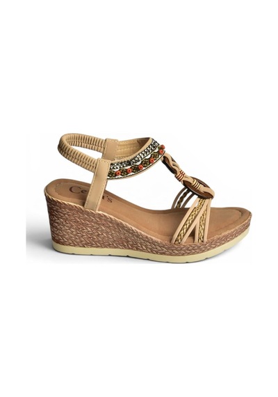 Fox Shoes Y274522209 Ten Dolgu Tabanlı Kadın Sandalet