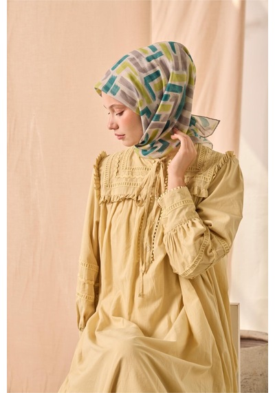 Silk Home Soft Eşarp 73096-24 Gümüş, Yeşil, Fıstık Yeşili, Füme