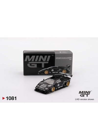 Mini Gt 1/64 Lamborghini Countach Lb-works Black 1081