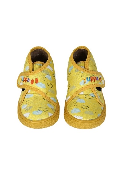 Yuppa Funny Clouds Unisex Çocuk Panduf Sarı