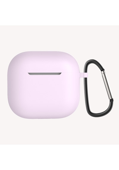 Apple Uyumlu AirPods 4 Zore Standart Silikon Kılıf-lila