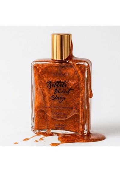 Naturaliz Beauty Işıltılı Besleyici ve Nemlendirici Vücut Yağı Bakır 100 ML