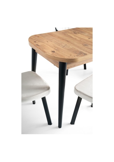 Nisa Açılır Mdf Oval Mutfak Masası 70x110 Çam