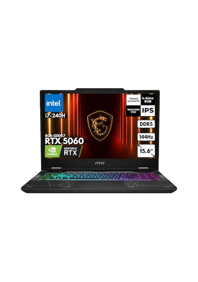 MSI Cyborg 15 B2RWFKG-208XTRHMF22 i7-240H 32 GB 2 TB SSD RTX5060 15.6" W11P Dizüstü Bilgisayar