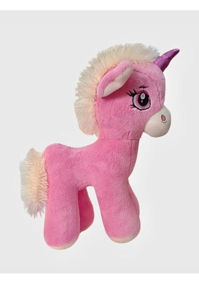Boynuzlu Pembe At Pony Unicorn 40 Cm Sevimli Konforlu: Peluş Uyku Yastığı Ve Sarılma Arkadaşı Dekoratif Oyuncak