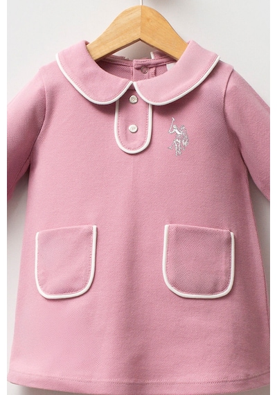 U.S. Polo Assn. U.s. Polo Assn Kız Bebek Pembe Elbise Usb2740-c-v4 Pembe
