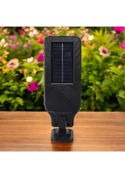 Panther Pt-2980 Solar Duvar Lambası, 3 Cob Led, Hareket Sensörü, Uzaktan Kumanda, Siyah Diğer