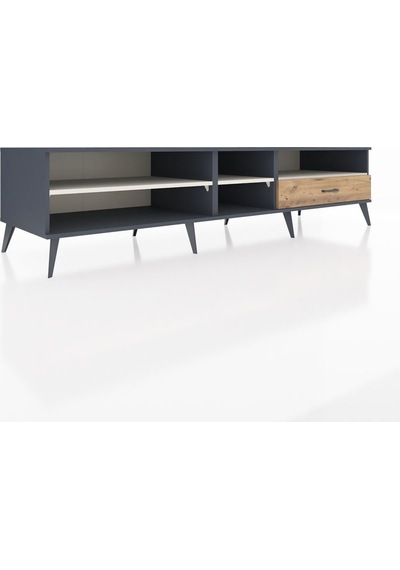Kronos Tv Ünitesi 3 Raflı Tek Çekmeceli 220x59x51 Antrasit-aytaşı/çam Aytası/atlas Çam - Antrasıt Kronos Tv Ünitesi 3 Raflı Tek Çekmeceli 220x59x51 Antrasit-aytaşı/çam Aytası/atlas Çam - Antrasıt