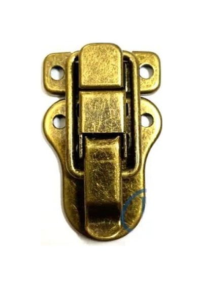 Sandık, Kutu Klipsi, Ön Kilidi - 48x30mm, Antik, 1 Adet Diğer