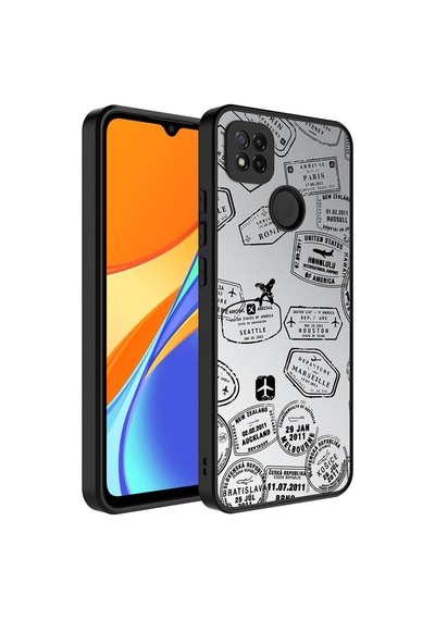 Xiaomi Redmi 9c Kılıf Aynalı Desenli Kamera Korumalı Parlak Zore Mirror Kılıf