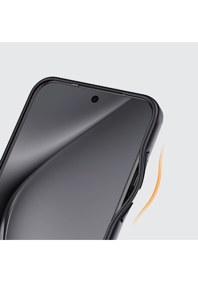 Galaxy S26 Ultra Uyumlu Kılıf M-safe Şarj Özellikli Mat Arka Yüzey Wlons Lola Kapak Siyah Siyah