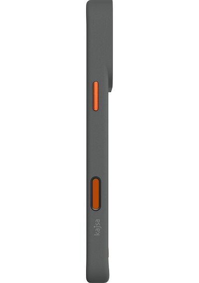 Apple Uyumlu iPhone 17 Pro Kılıf M-safeli O-ring Metal Kamera Çerçeveli Kajsa Matrix Collection Kapak Gri-turuncu Gri-turuncu