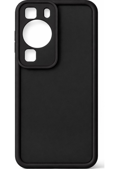 Huawei P60 Ve P60 Pro Uyumlu Kamera Çıkıntılı Mat Silikon Telefon Kılıfı Siyah