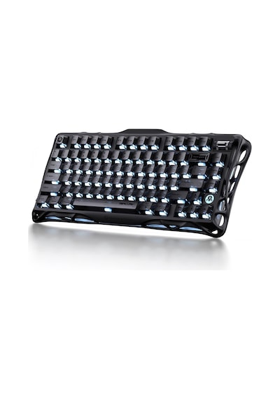 Gravastar Mercury K1 Rgb Kablosuz Mekanik Gaming Klavye, İngilizce Q, Stealth Black
