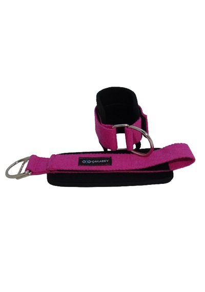 D Ring Fitness Ayak Bileği Ağırlık Çalışma Kemeri Ankle Straps Fitness 1 Çift Sağ/sol Takım Fuşya