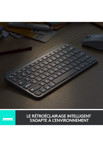 Logitech Mxkeys Mını Wrls Aydınlatmalı Kb Grafit - Fra - Merkezi