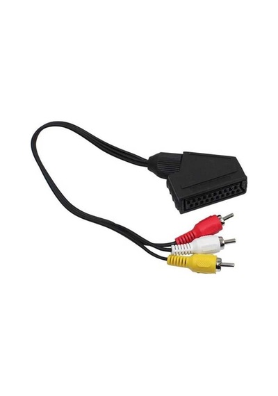 Scart Adaptör Dişi Rca Erkek 20 Cm Kablo