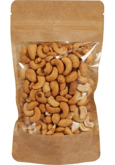 Packanya Kraft Geniş Pencereli Doypack 500'lü 13 x 22.5 + 3.5 CM