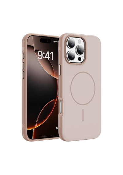 Joko Apple iPhone Uyumlu  16 Pro Max Neksa Magsafe Kapak - Rose