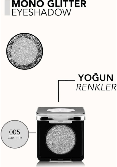 Lexroo Mono Yüksek Pigmentli & Doğal Işıltılı Kompakt Göz Farı Belirtilmemiş